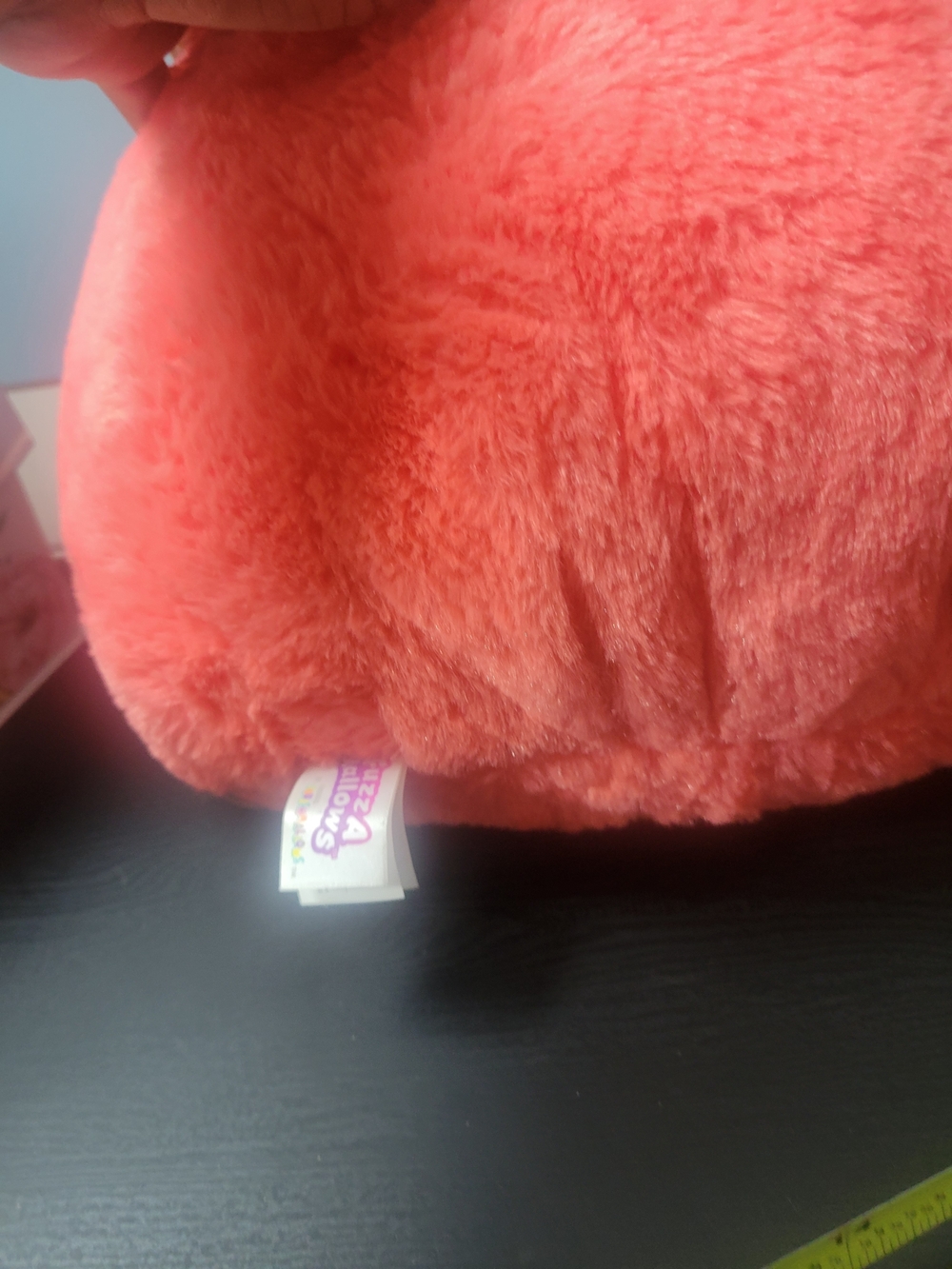 Squishmallows Coral-Red Plush Strawberry Pillow with Pink Tag - Picture 2 of 10